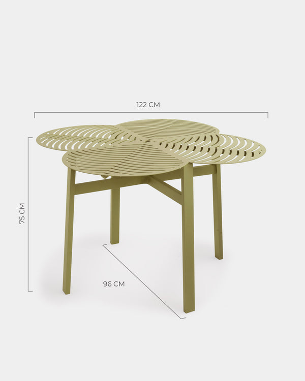 Mesa de Jantar 4 Lugares Externa Trevo Oliva