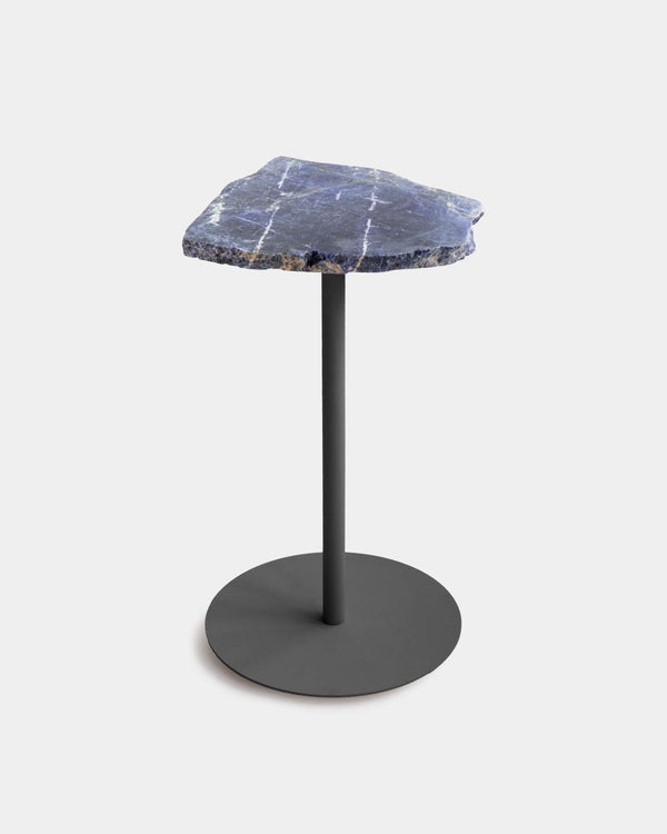 Mesa Lateral Pedra Sodalita 57cm