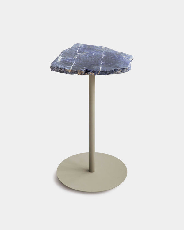 Mesa Lateral Pedra Sodalita 57cm