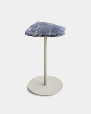 Mesa Lateral Pedra Sodalita 57cm