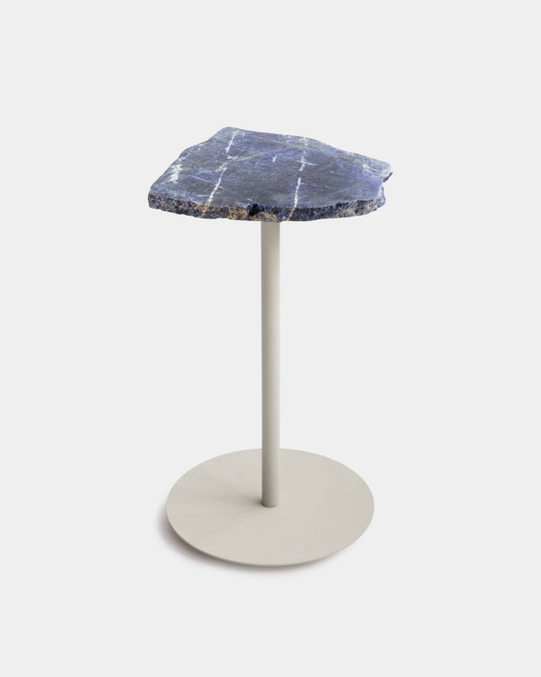 Mesa Lateral Pedra Sodalita 57cm