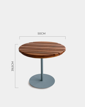 Mesa Lateral Externa 50cm Deck Azul