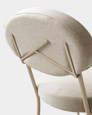Cadeira Broto Linho Externa Taupe