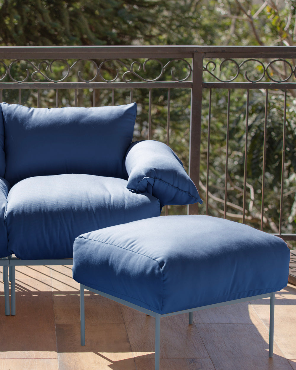 Puff Asa Arizona Marinho/Azul Névoa