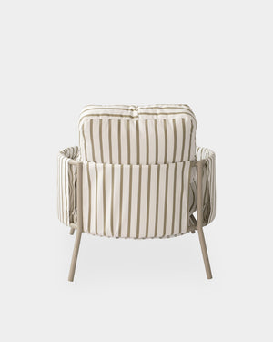 Poltrona Externa Luden Listras Bege/Taupe