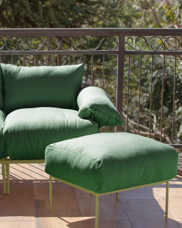 Kit Poltrona Asa Petit e Puff Asa Arizona Floresta/Oliva