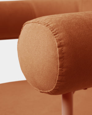 Cadeira Curva Sarja Terracota