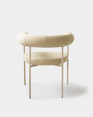 Cadeira Curva Sarja Taupe