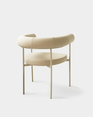 Cadeira Curva Sarja Taupe