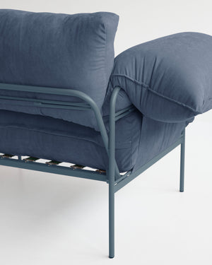 Poltrona Asa Sarja Azul Névoa