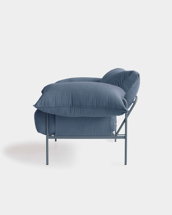 Poltrona Asa Sarja Azul Névoa