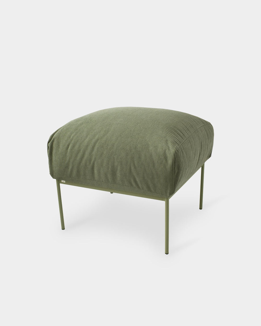 Puff Asa Cotelê Oliva