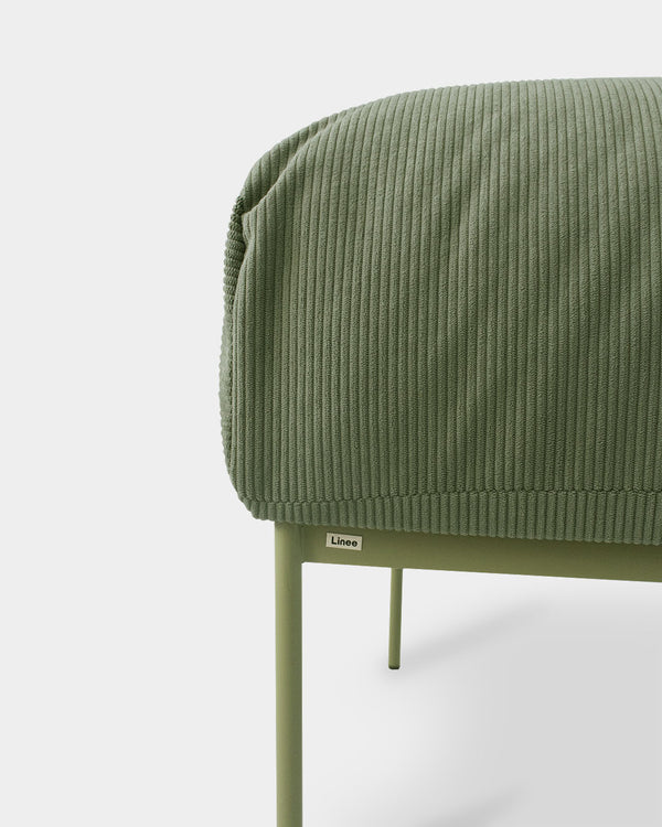 Kit de Poltrona Asa + Puff Asa Cotelê Oliva