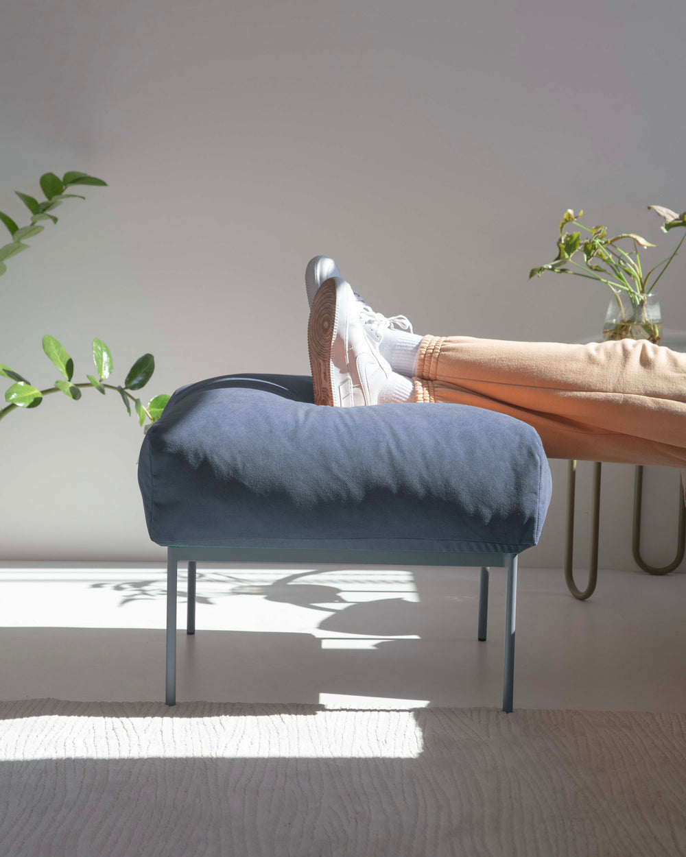 Puff Asa Sarja Ferro/Azul Névoa