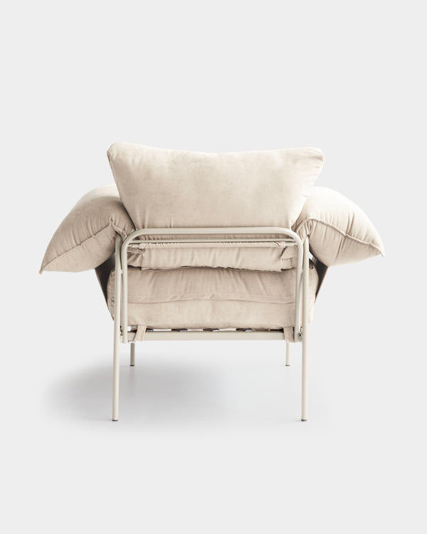 Poltrona Asa Petit Sarja Linho/Porcelana