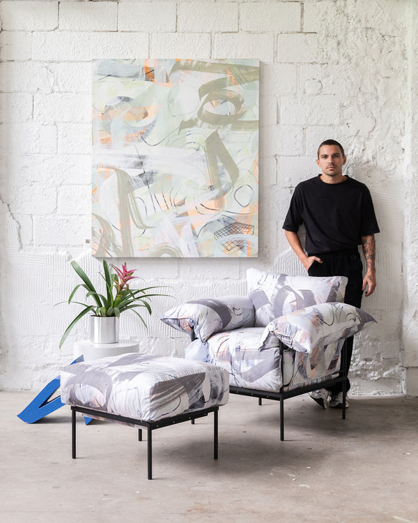 Kit de Poltrona Asa Petit e Puff Asa Bi(o)dimensionalidade