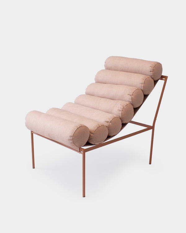 Poltrona Rolos Senna Papaya/Terracota