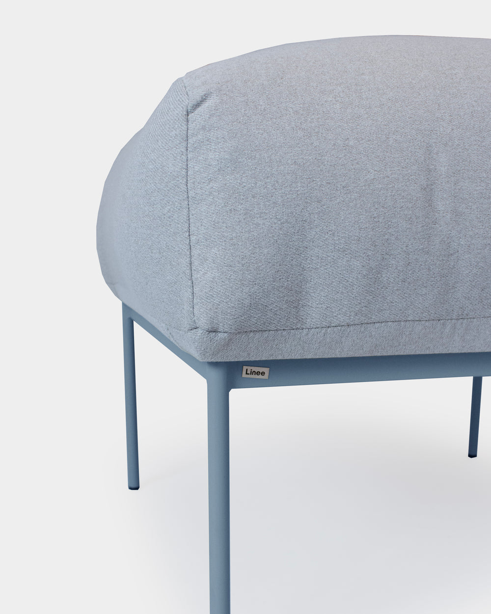 Puff Asa Piemonte Cinza/Azul Névoa