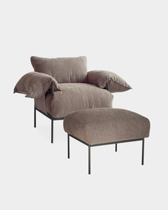 Kit de Poltrona e Puff Lona Soft