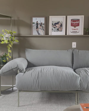 Sofá Modular Asa 2 Lugares Bouclé